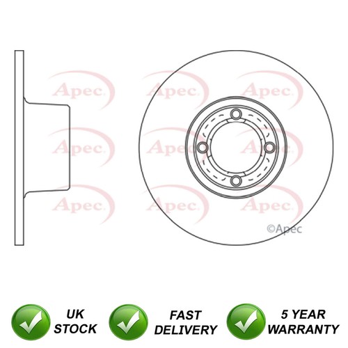 Brake disc front - sjr, fits
