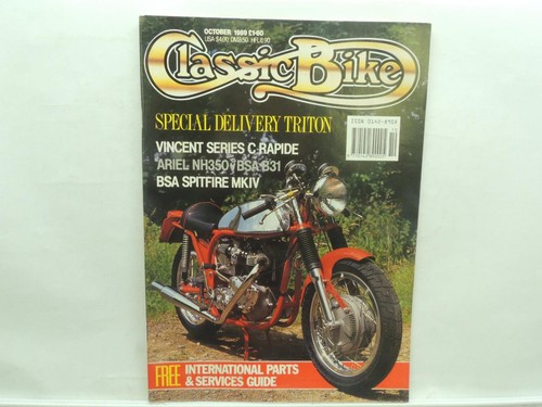 Oct 1989 classic bike magazine - classic,