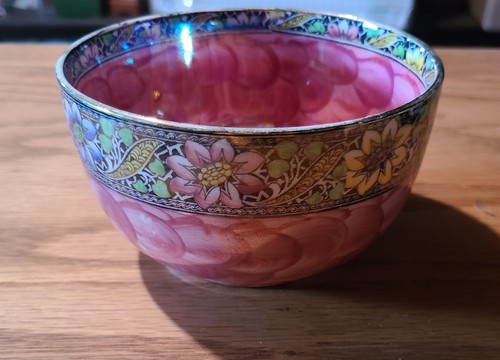 Vintage maling pink lustre - pink,