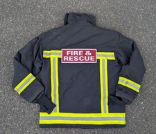 FIRE & RESCUE Hi Vis Encapsulated Hook Backing Badge,25x10