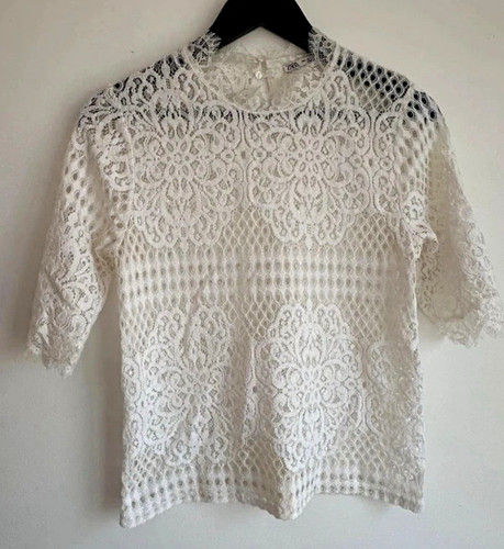 Zara women white - l, floral