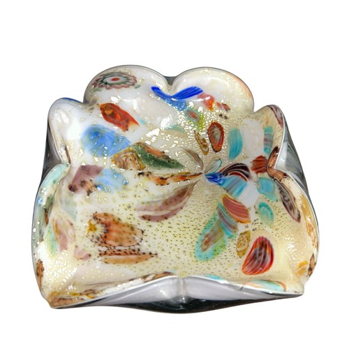 Murano avem glass leaf bowl - leaf,
