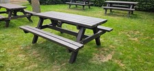 Recycled plastic picnic bench