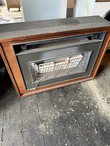 Vintage natural gas fire - gas,