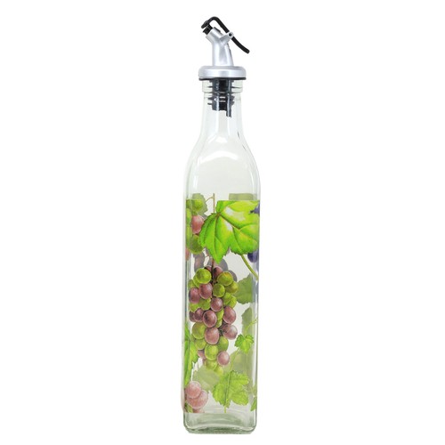 Glass oil vinegar bottle - oil,