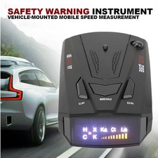 New 360° Car Speed Laser Radar Detectors Camera Voice Alert Anti-Interference Uk