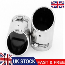 2X Car Steel Chrome Exhaust