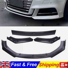 Black Front Bumper Lip Spoiler Splitter Body Kit For AUDI A3 S-line S3 8V 17-20