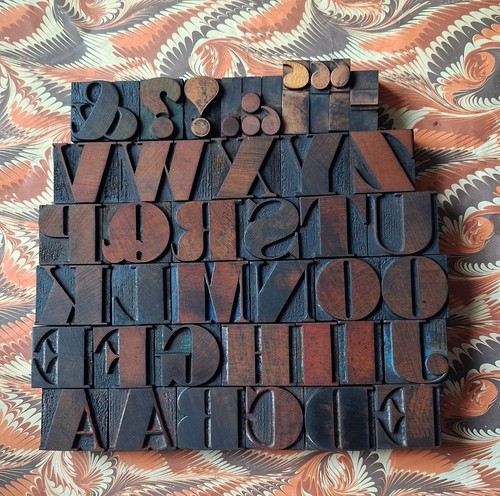 Wooden letterpress printing - letterpress,