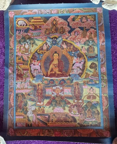 Tibetan buddhist thangka - buddhist,