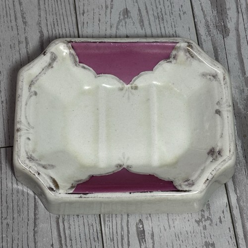 Vtg soap dish floral - vtg,