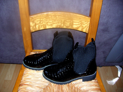 Nwob black faux patent - nwob,