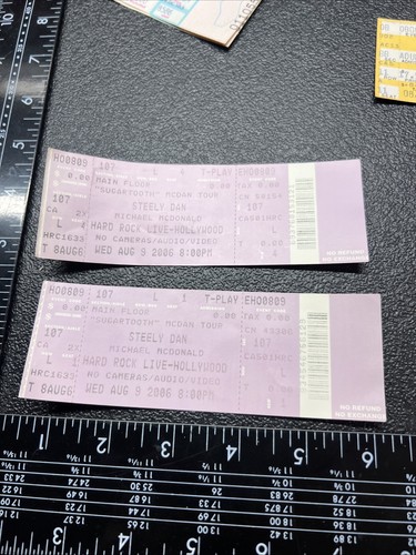 Concert ticket stub unripped - concert,