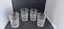Thomas Webb Heirloom Cut Crystal 11cm / 290ml Tumbler Glasses X 4 - Vintage