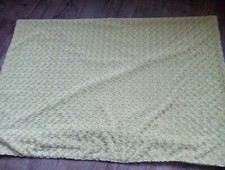 John lewis lime Plush green throw 78x58" textured chenille-embossed Pattern-soft