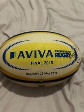 GILBERT AVIVA PREMIERSHIP FINAL RUGBY MATCH BALL 2018 SIGNED BY OWEN FARRELL