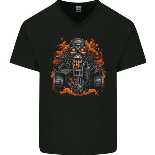 Skull quad bike rider - a,