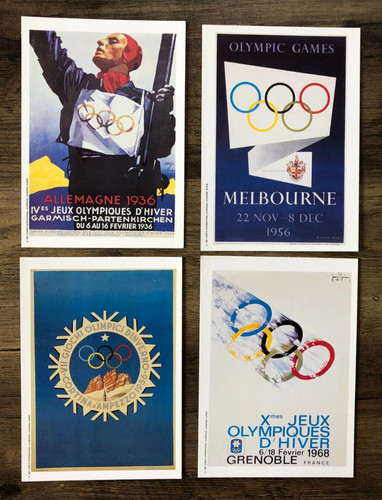 Olympic games postcards - games,
