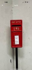 Post Box Red ER Wall Royal Mail Mailbox Cast Iron Heavy Front steel backs letter