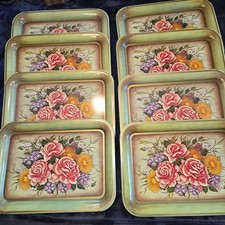 Vintage Metal Green Floral