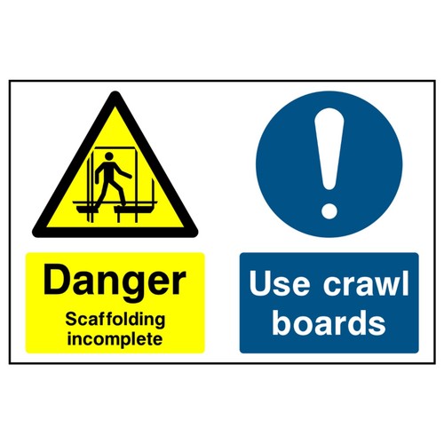 Danger scaffolding incomplete - danger,
