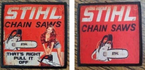 Stihl chainsaw pin girl - stihl,