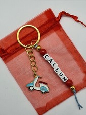 Personalised moped keyring