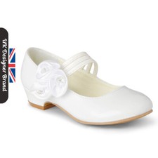 Girls Communion Shoes Flower