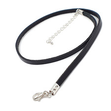 Choker Necklace Black Leather