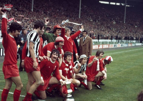 Liverpool celebrate with the