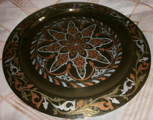 Moroccan etched and painted - moroccan,