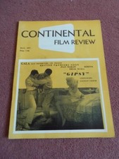 CONTINENTAL FILM REVIEW (1957) UK mag BRIGITTE BARDOT, PICASSO