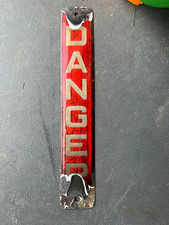 VINTAGE ENAMEL DANGER SIGN