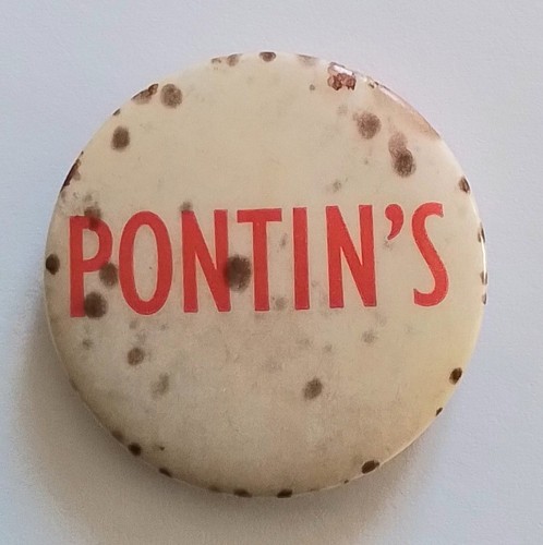 Vintage pontin badge - vintage,