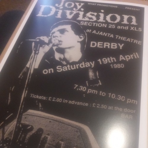 Joy division tour poster derby - poster,