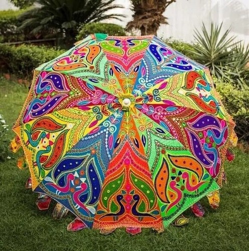 Indian embroidered garden - embroidered,