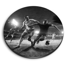 Round MDF Magnets - BW - Professional Football Players Game #42886