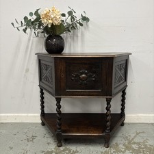 Vintage Oak Credence Table