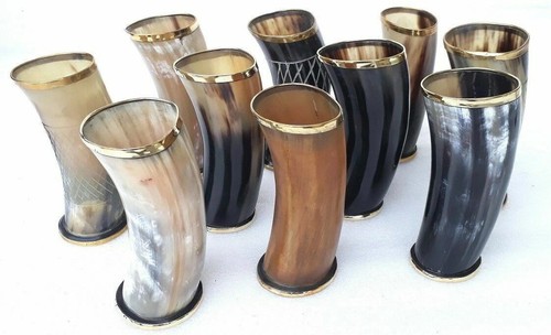 Horn mug ale - beer, mead
