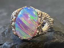 Handmade solid opal trans