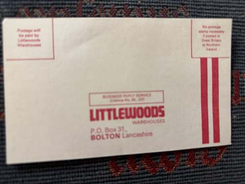 Littlewoods catalogue postcard - littlewoods,