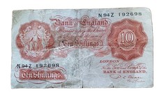 Bank england ten shillings - bank,