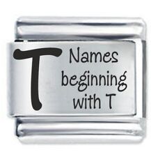 T Names - Daisy Charm For 9mm Italian Modular charm bracelets