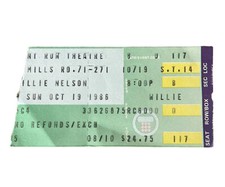 Willie Nelson Concert Ticket