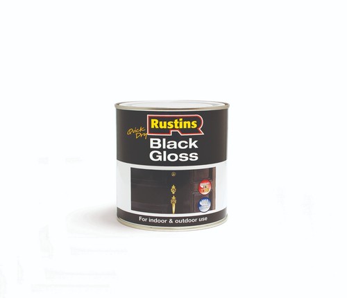 Rustins quick dry black gloss - rustins,