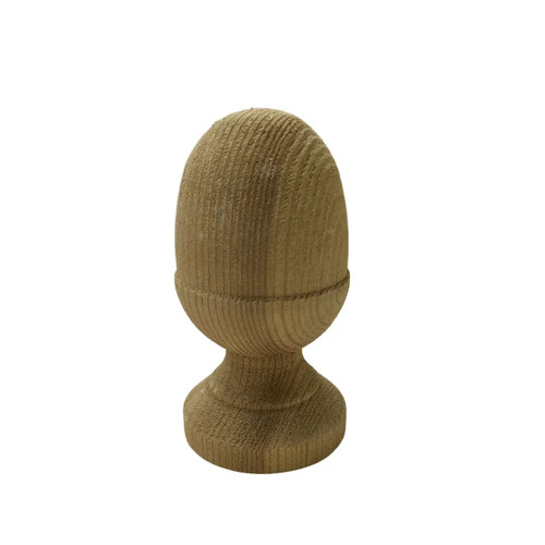 Wooden acorn finial - for, 100mm
