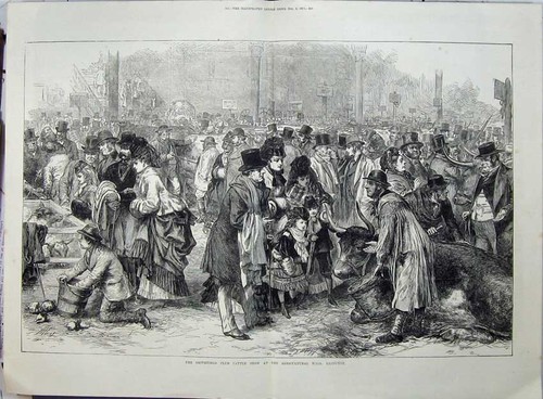 Antique old print - print, 1871