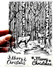 Clear Stamps DEER IN THE WOODS