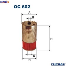 OIL FILTER OC 602 FOR DAEWOO
