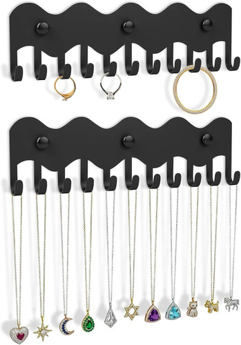 Wall mounted necklace - necklace, holder